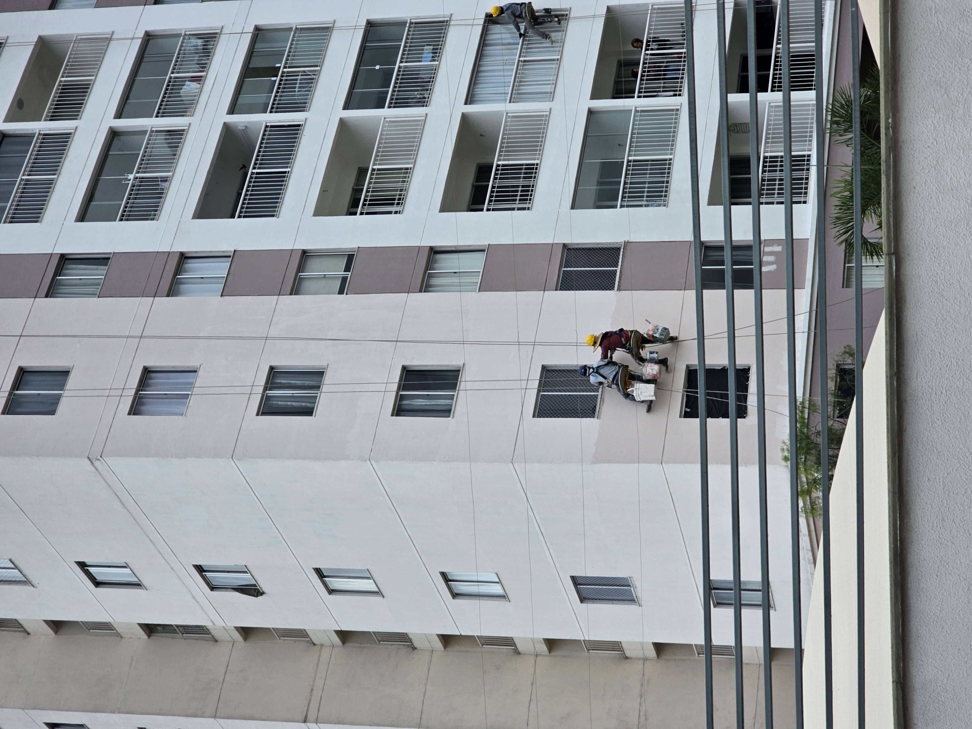 Trabalho em altura no Edifício Condor