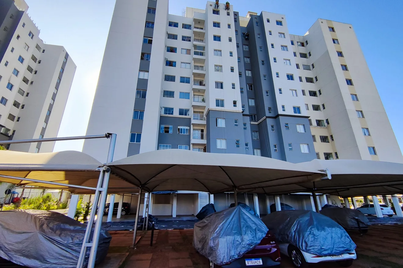 Registro de fachada usado para diagnóstico técnico de obra predial.